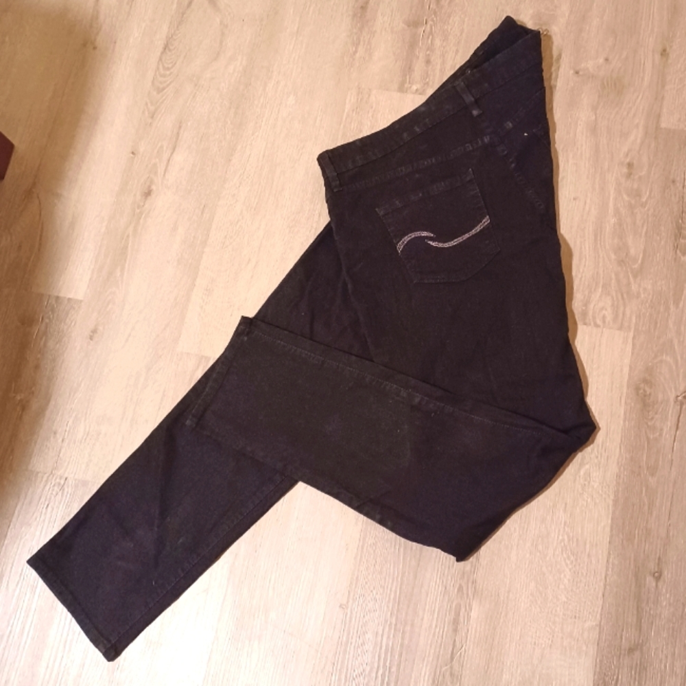 Levi Strauss Signature Black Denim Skinny Jeans, Plus Size 20, New Never Worn